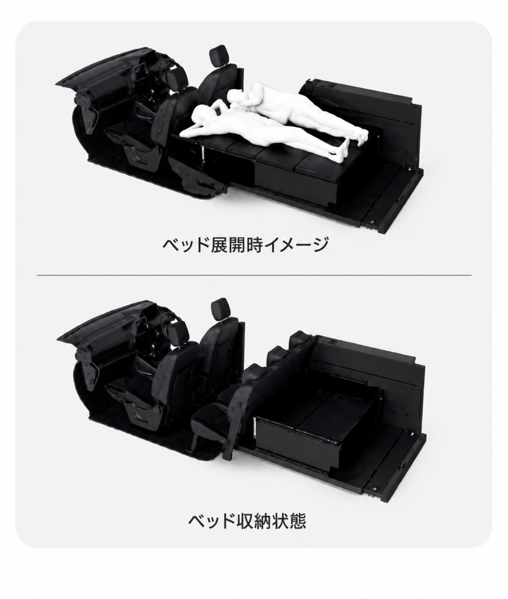 ベルランゴ　アグレ・ストレージ＆ベッドキット✨